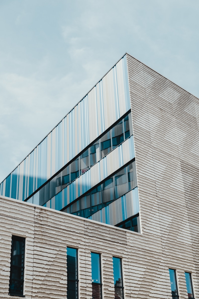 architectural photography of gray building with commercial property insurance coverage